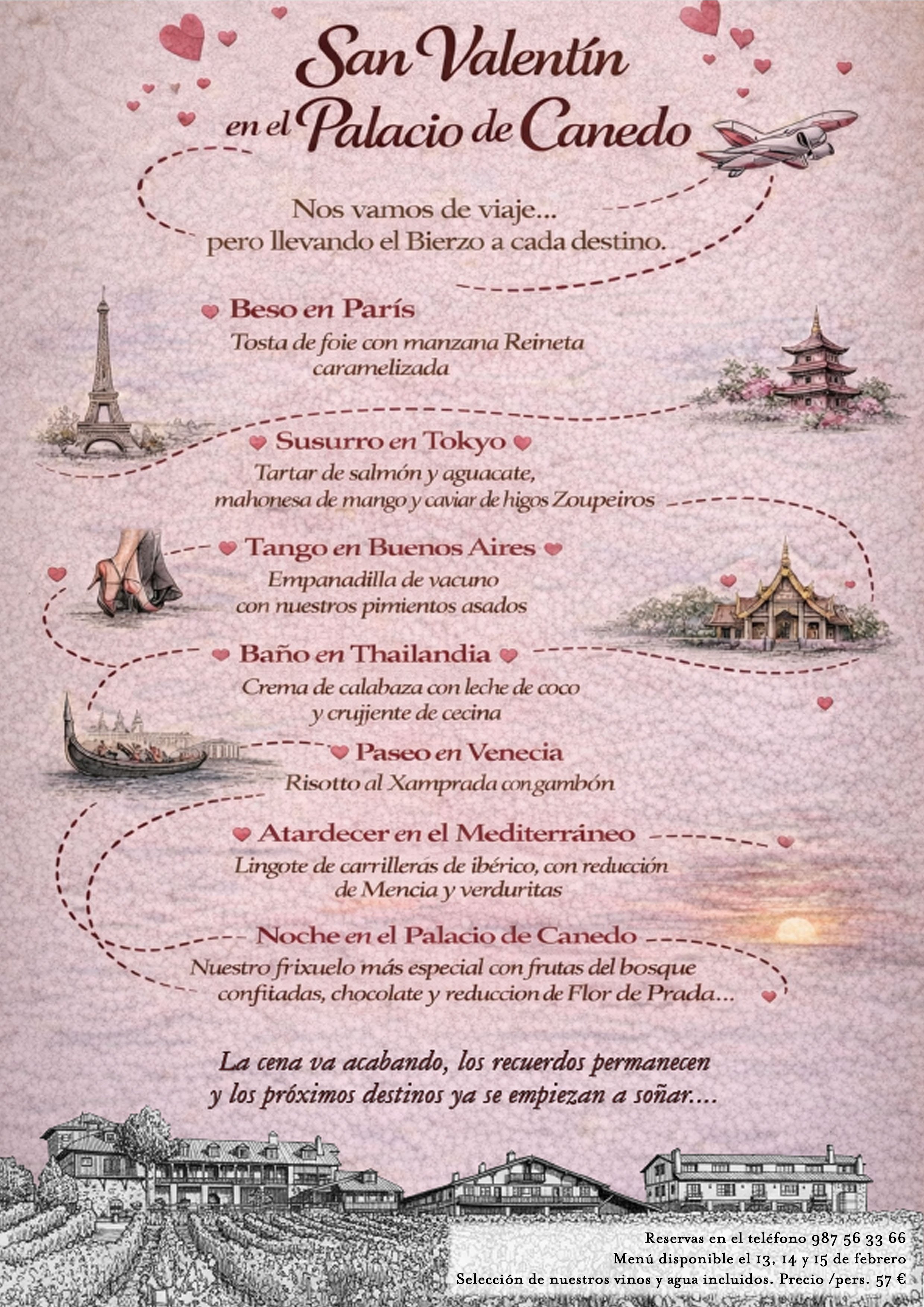 MENU SAN VALENTIN 2026
