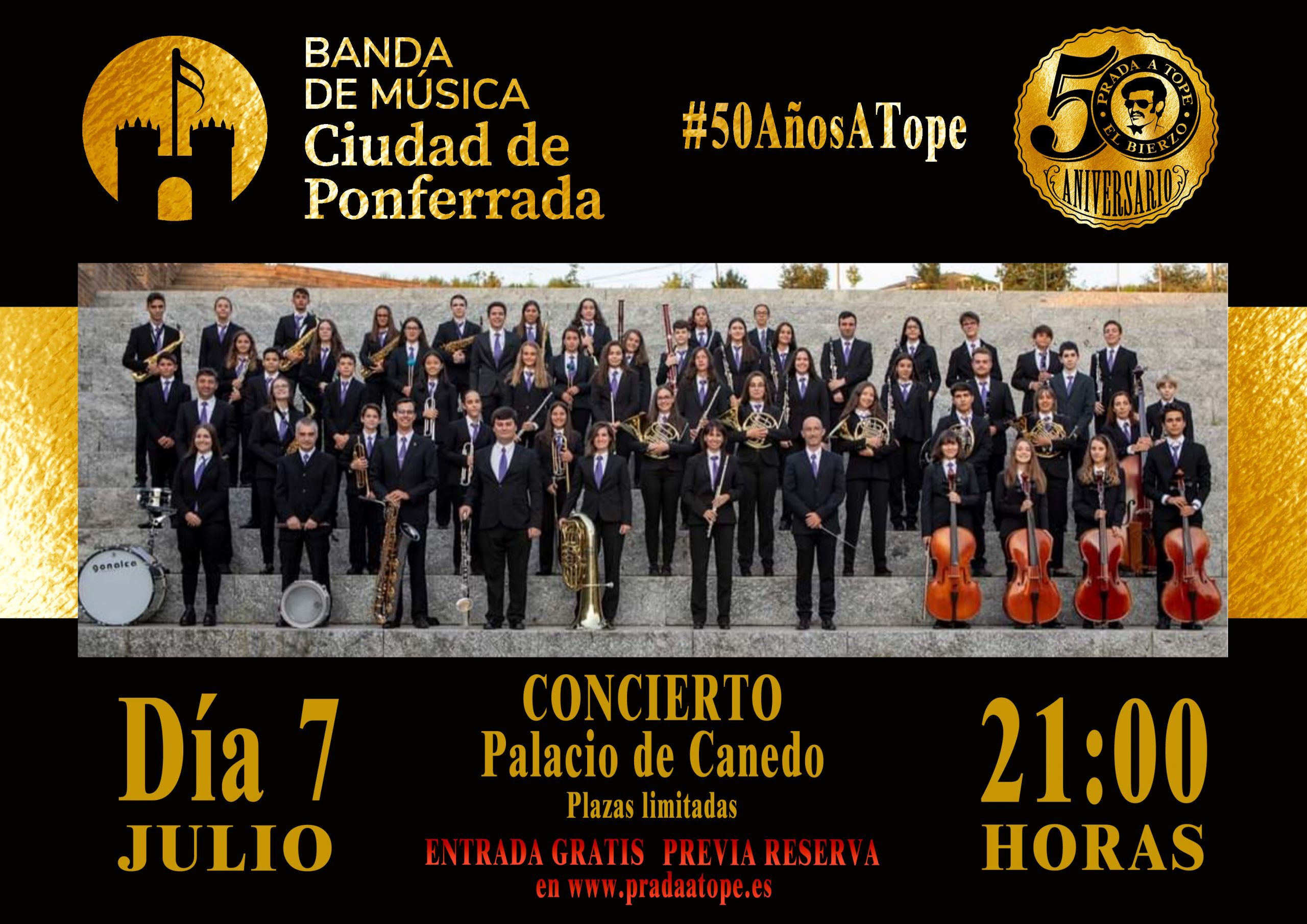 En este momento estás viendo #50AñosATope con la banda de música ciudad de Ponferrada